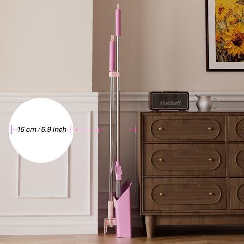 Pink Broom and Dustpan Set