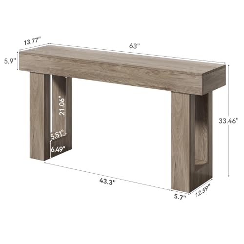 63 Inch Long Console Tables for Entryway