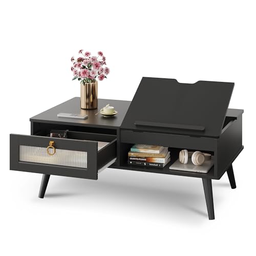 Coffee Table Lift Top Coffee Table with Storage Shelf