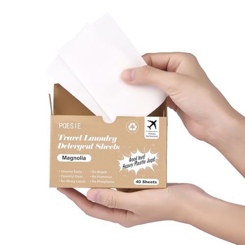 Magnolia Travel Laundry Detergent Strips 40 Sheets (40 Count)