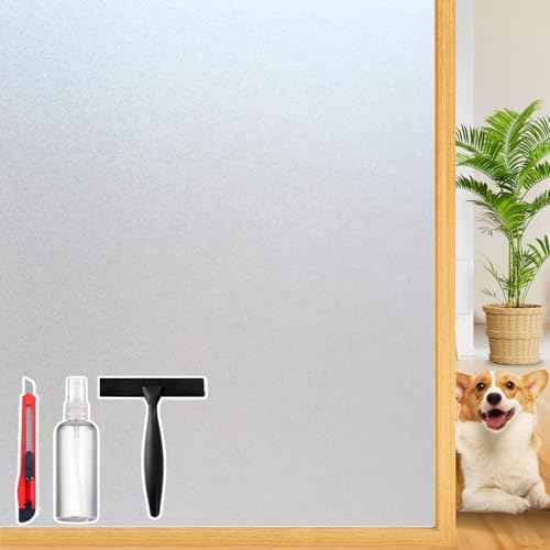 Frosted Glass Window Privacy Film Decorative with Tools