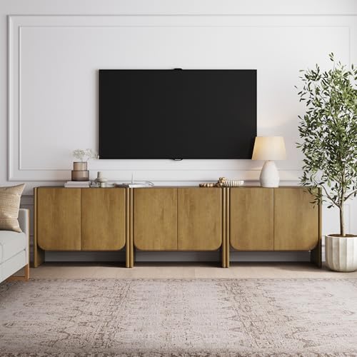 Jacala Mid Century Modern Entryway Storage Cabinet with Doors (3 Count)