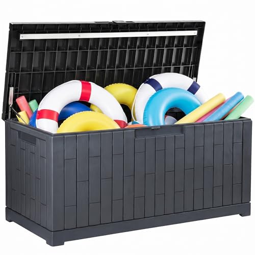 Large Deck Box 120 Gallon Resin Outdoor Storage Box