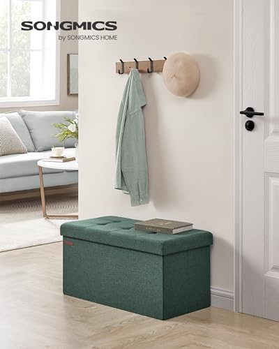 30 Inches Folding Storage Ottoman Bench