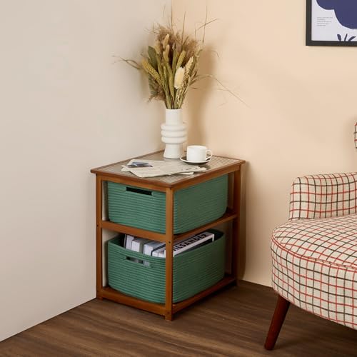 Large Storage Baskets for Shelves (2 Count)
