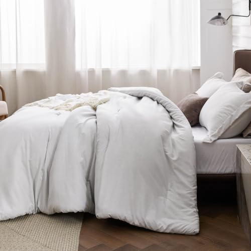 Gray White Super King Comforter Set