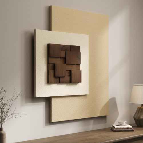 Large Wood Abstract Wall Art for Living Room