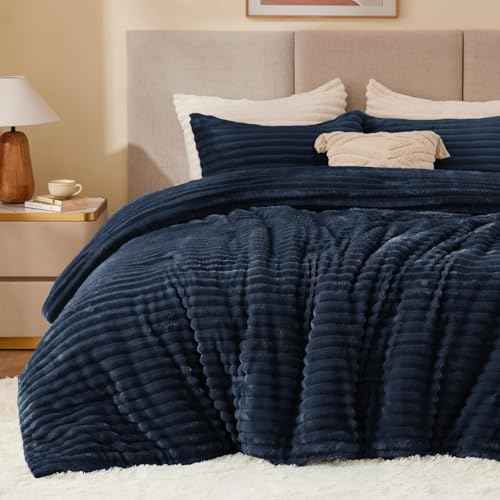 Fleece Oversized Queen Comforter Set