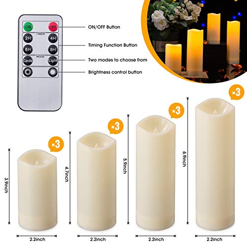 Waterproof Flickering Flameless Candles (12 Count)