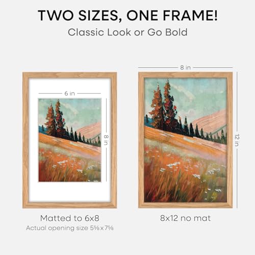 12x8 Picture Frame Wood