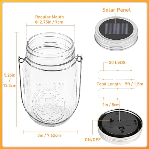 Solar Mason Jar Lights (12 Count)