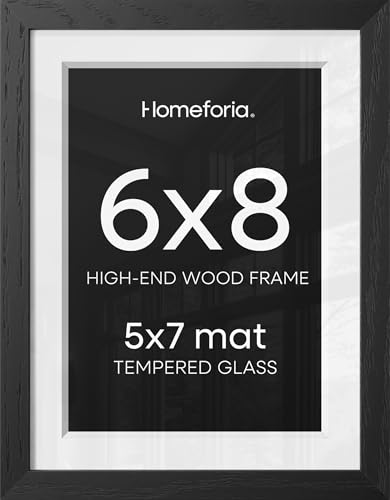 6x8 Black Oak Picture Frame