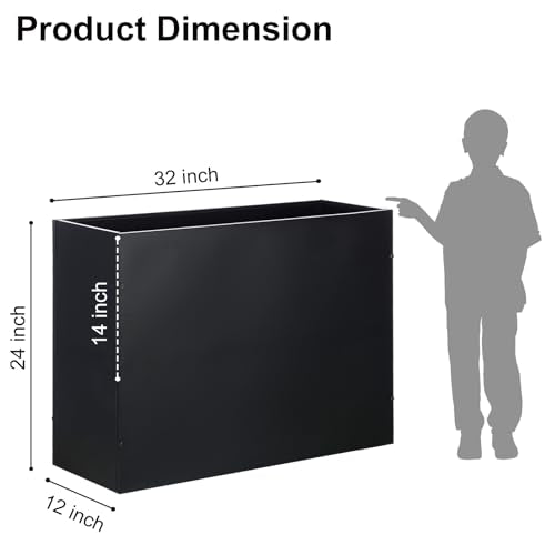 Large Metal Planter Box 32”x 12”x 24”