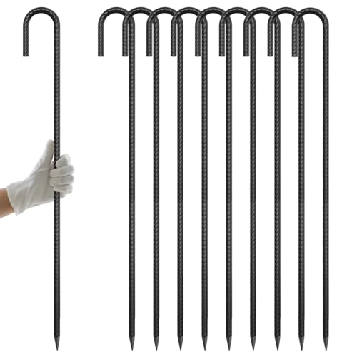 Rebar Stakes 36 Inch J Hook 1 (10 Count)