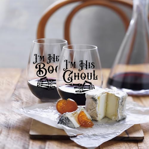 Skull Wine Glass 2 Piece with Gift Box