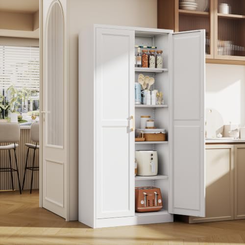 71" Tall Metal Kitchen Pantry Cabinet