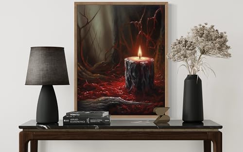 Gothic Candle Poster Art Print