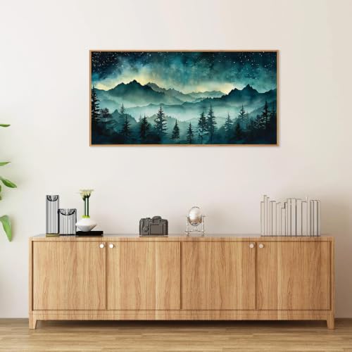 Misty Mountain Framed Canvas Wall Art