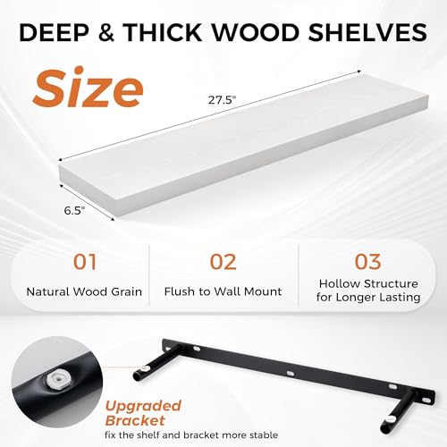 Floating Shelves for Wall (2 Count)