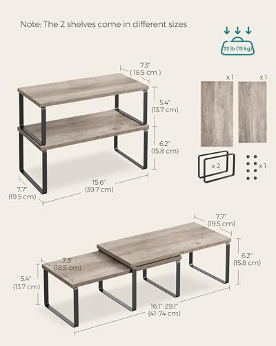 Cabinet Organizer Shelf (4 Count)