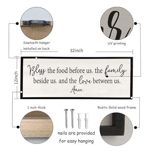 Bless the Food Before Us Sign Wall Decor