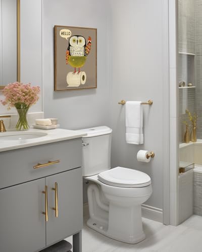 Framed Canvas Wall Art Home Decor Bathroom Owl Canvas Prints