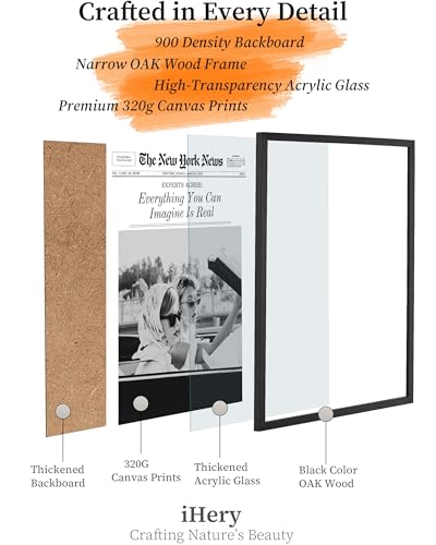 8x10in Everything You Can Imagine Is Real Framed Newspaper Art