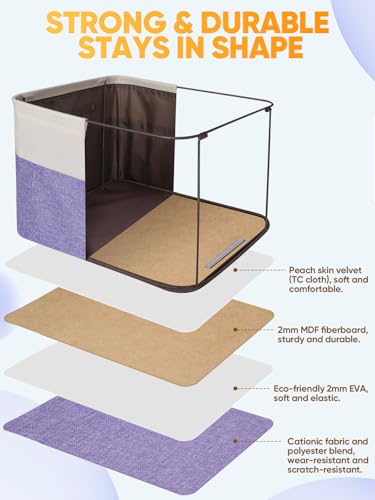 2 Pack Fabric Closet Storage Bins for Shelves (2 Count)