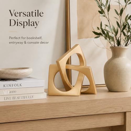 Gold Knot Statue for Coffee Table Centerpiece Decor