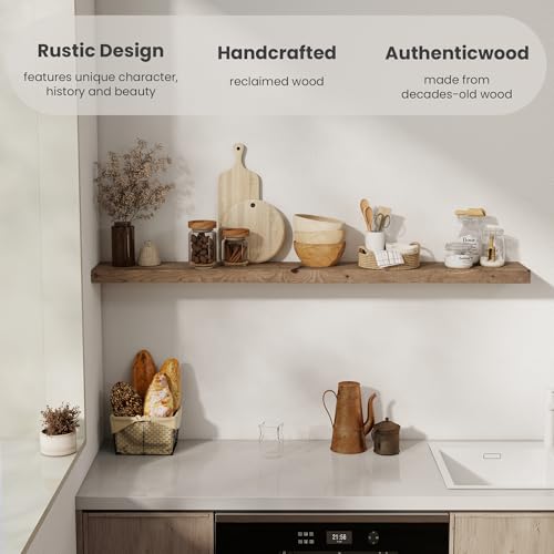 Solid Wood Floating Shelves