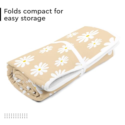 Ironing Mat Heat Resistant Pad 48"x28" Daisy Beige