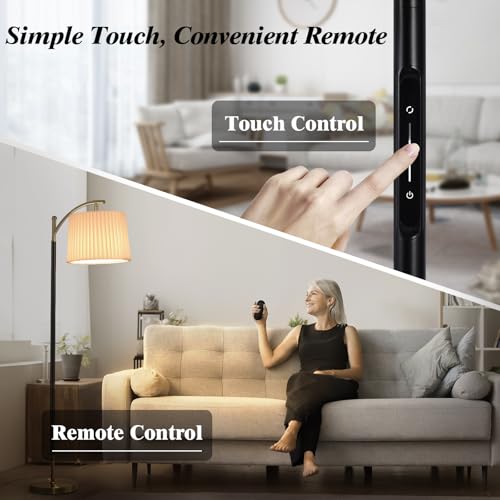 Floor Lamp with Remote for Living Room