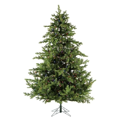 7.5 Ft. Foxtail Pine Artificial Christmas Tree with Dual Multicolor & Warm White LED Lights and Stand