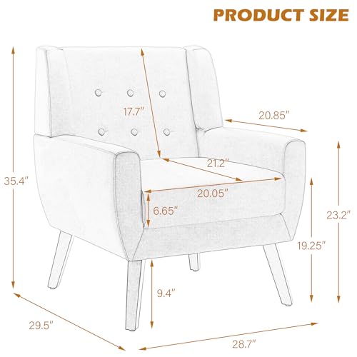 Modern Floral Accent Chair