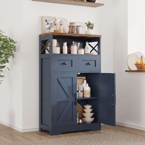 Farmhouse Storage Cabinet with Drawers