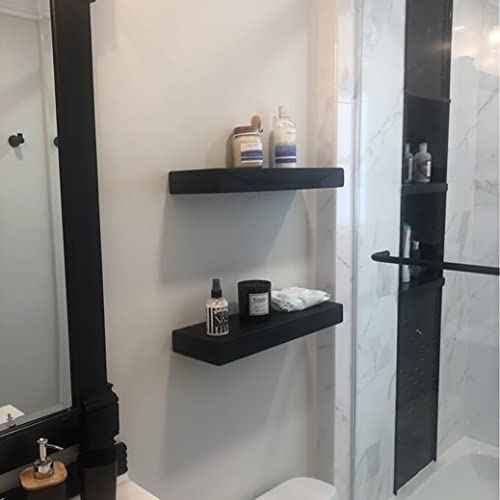 x2 18 Inch Wooden Floating Shelves for Wall