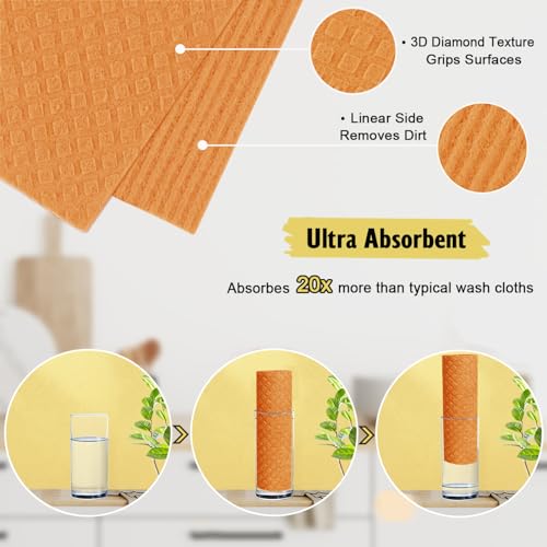 Swedish Dishcloths for Kitchen (10 Count)