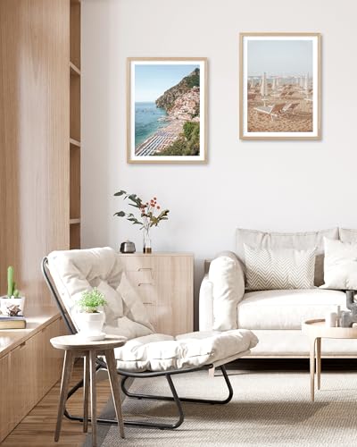12x16IN Amalfi Coast Framed Wall Art Positano Canvas