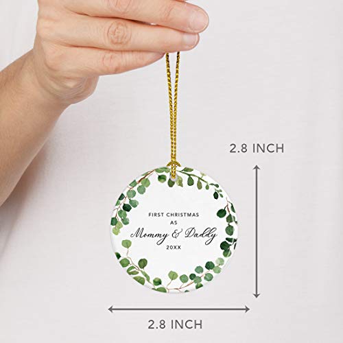 Custom Year Round Ceramic Porcelain Christmas Tree Ornament Keepsake Collectible Gift