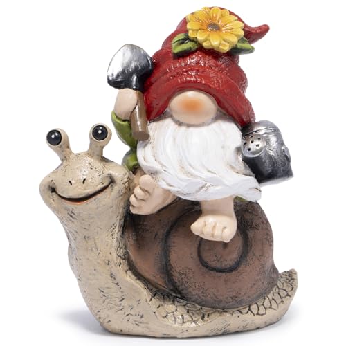 Spring Garden Gnome Decoration Flower Animal Ornaments Decor Gifts Spring Gnomes for Garden Decorations Summer Elf Figurine Gifts for Mom Outdoor Decor