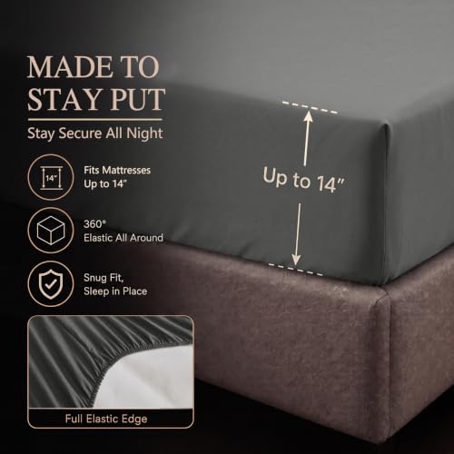 King Size Comforter Set Dark Grey
