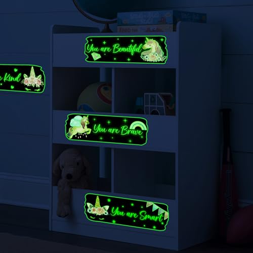 Glow in The Dark Stars Unicorn Wall Decals