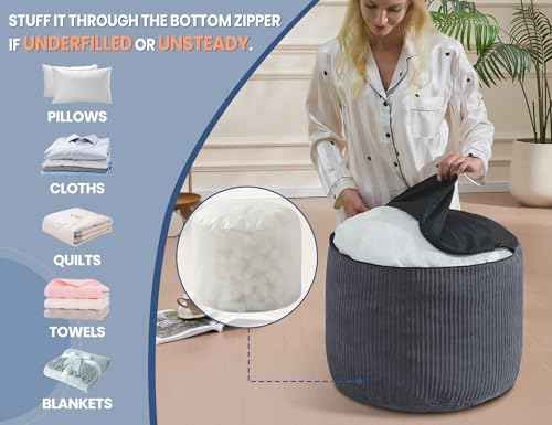 Brown Pouf Ottoman