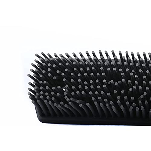 Rubber Brush Effortless Pet Hair & Lint Removal for Couches & Clothes Red