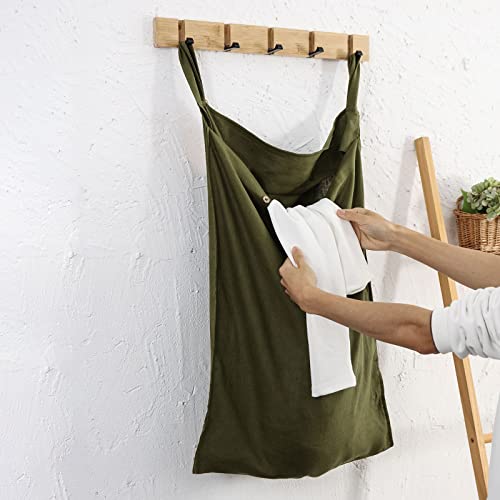 Linen Hanging Laundry Bag