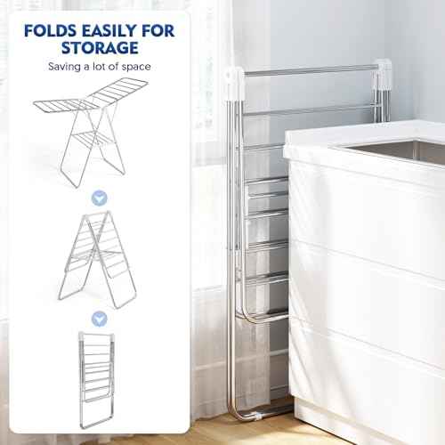 Large Stainless Steel Clothes Drying Rack