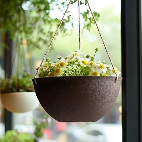 Hanging Planter Baskets for Outdoor Plants (2 Count)