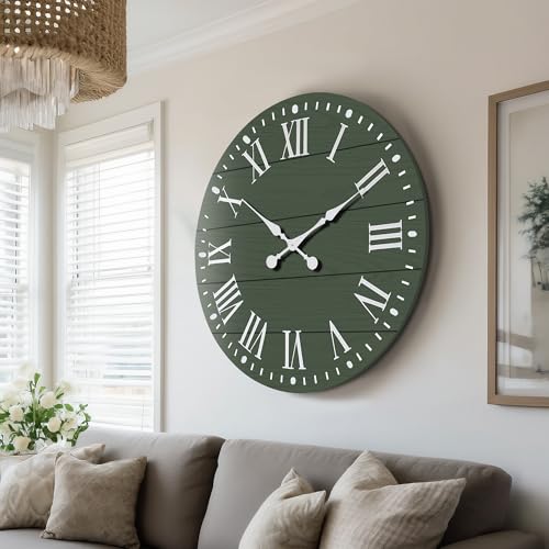 Large Wall Clock with Roman Numeral