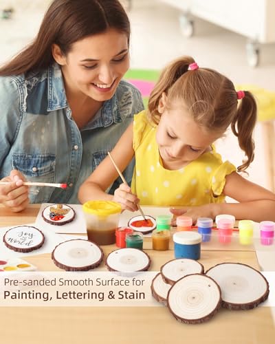 Wood Slices with Hole (30 Count)
