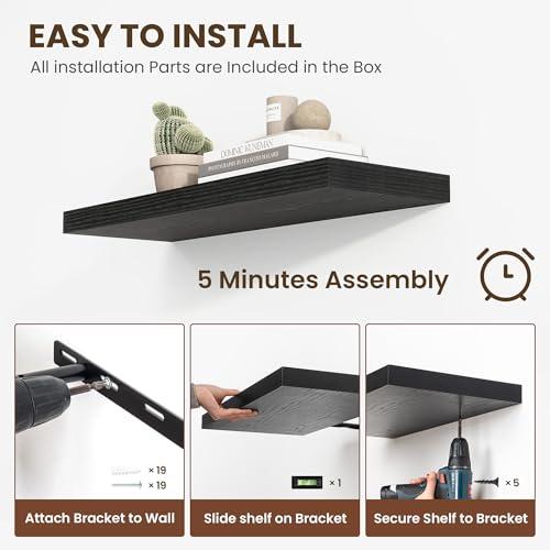 55 Inch Floating Shelves